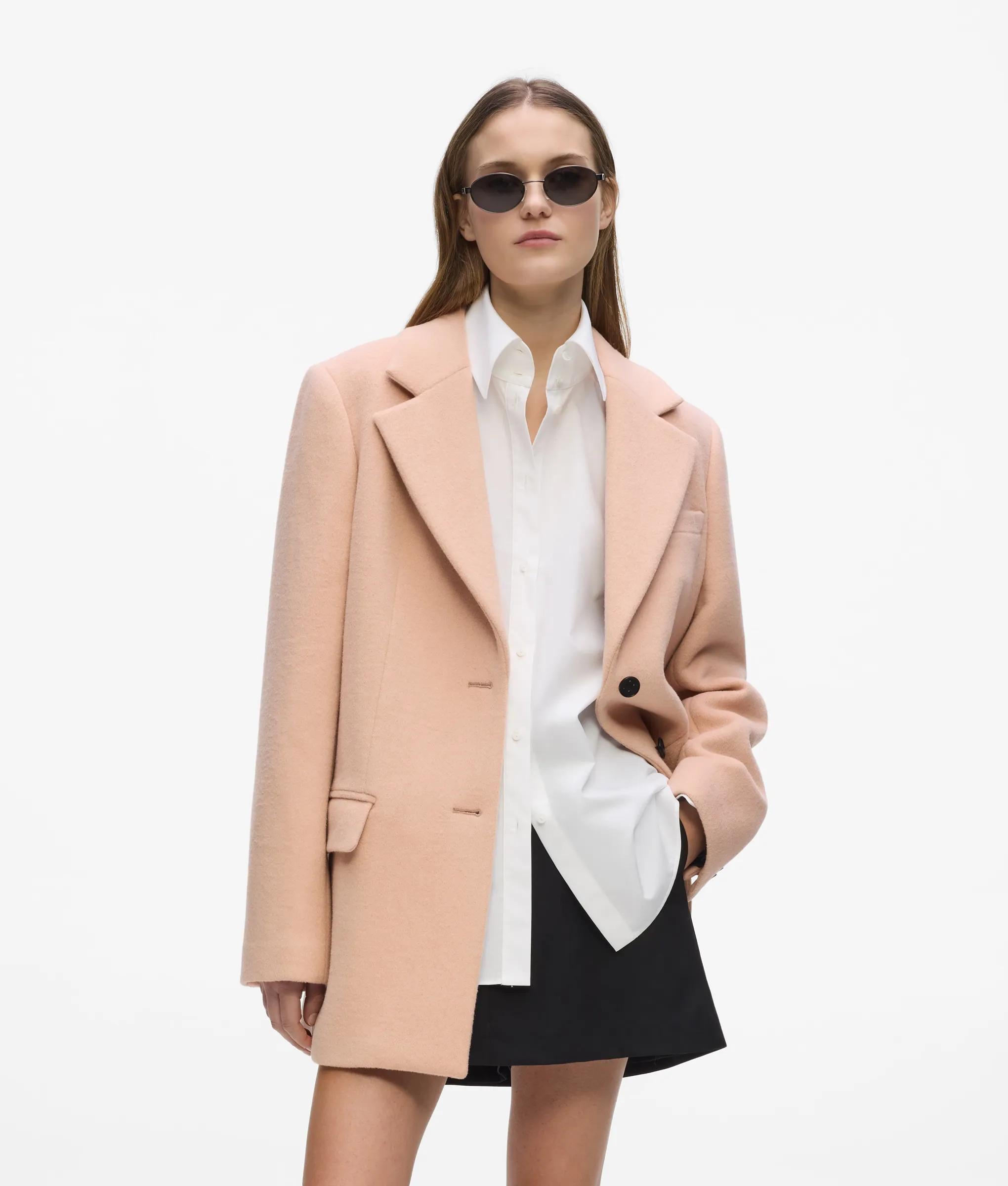 Korte jas van een wolmix