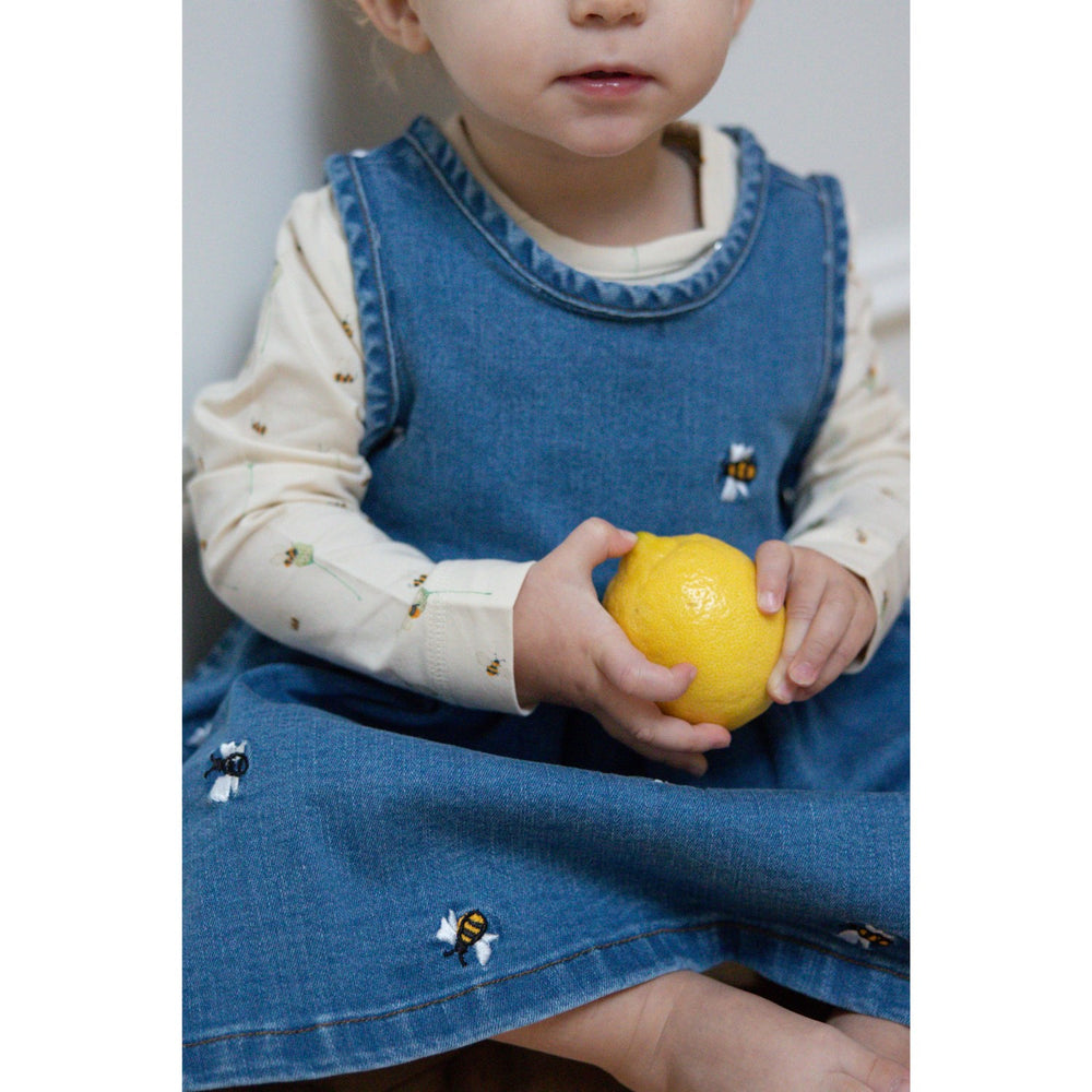 Køb Petit Piao Light Blue Denim Emb Ppjubii S_L Denim Kjole