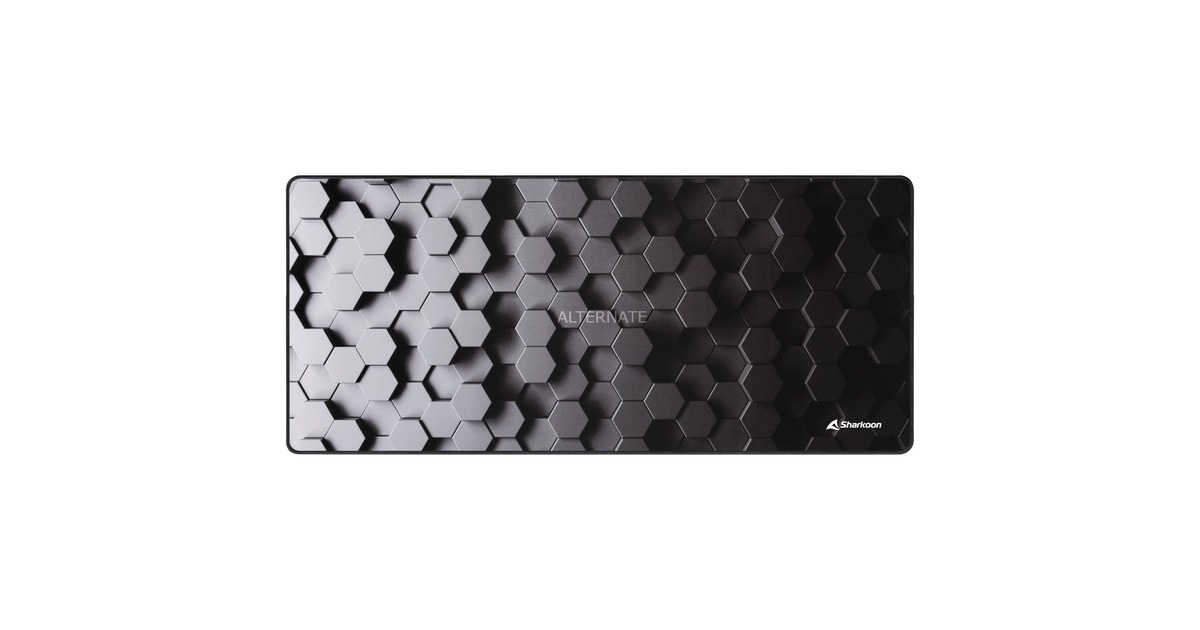 SharkoonSKILLER SGP30 XXL Hex gaming muismat  (Lichtgrijs/donkergrijs)