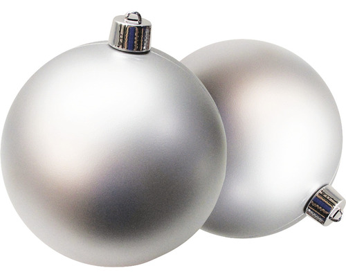 Grote XXL kerstboombal Lafiora Ø 30 cm mat zilver