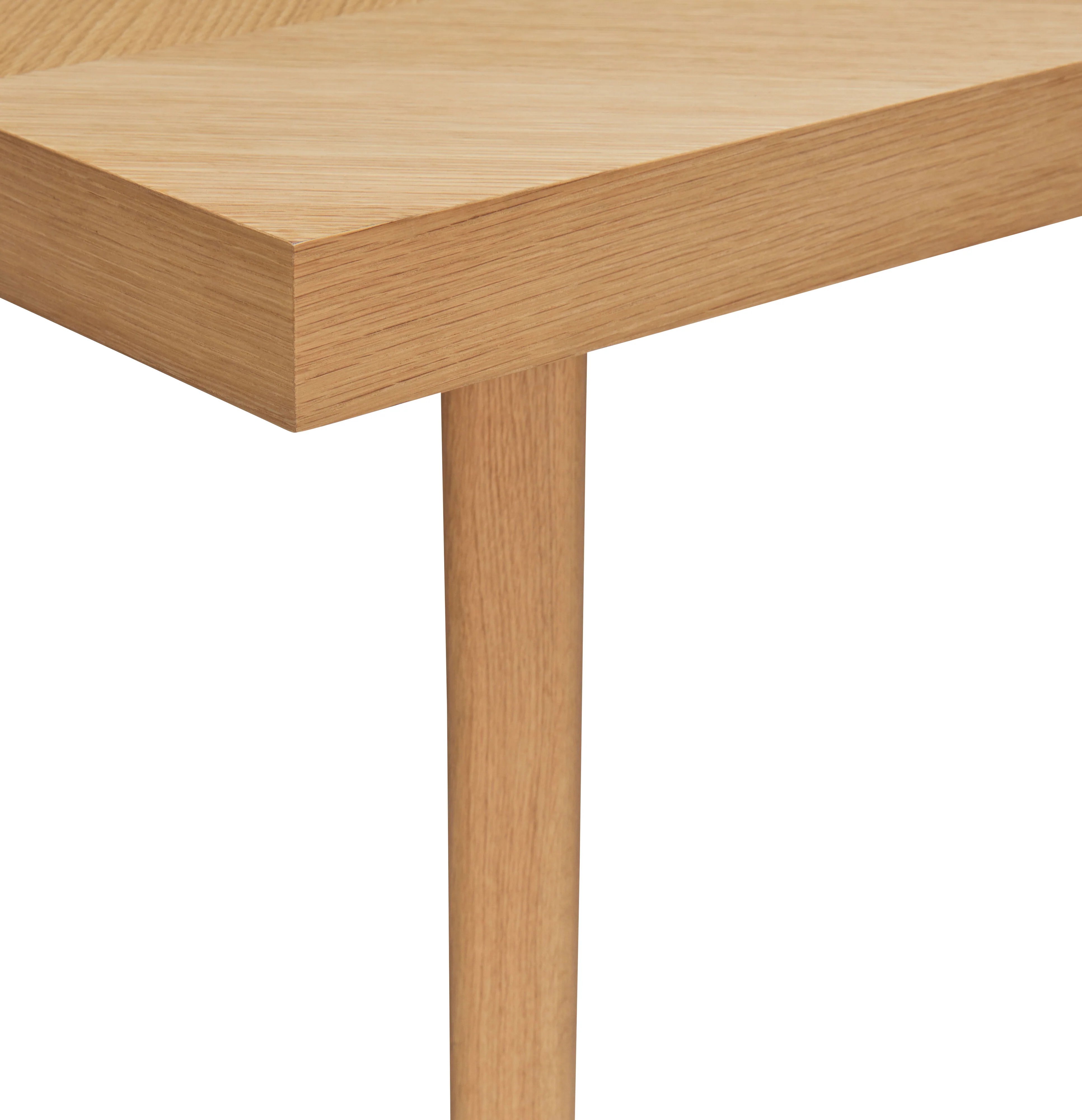 Hübsch  Herringbone spisebord, natur - 160x80x78