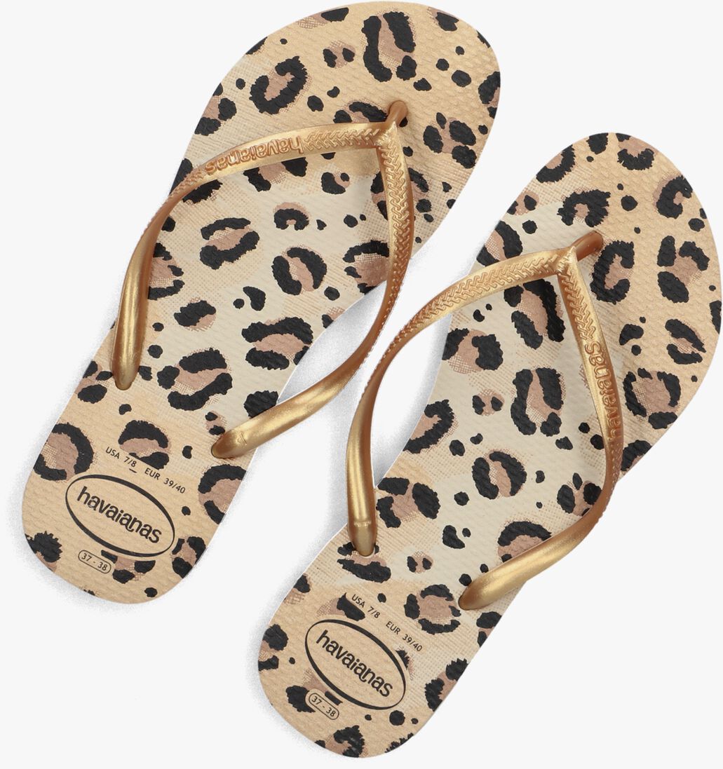 beige havaianas teenslippers slim animals