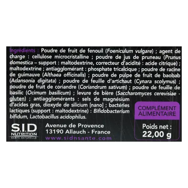 SID Nutrition PreventLife Flora & Transit 30 comprimidos