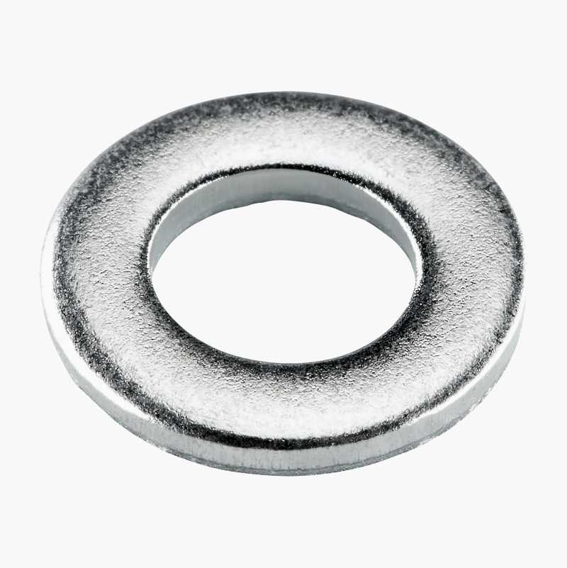 Rund skive M6 x 12 mm, elforsinket, 25 stk.