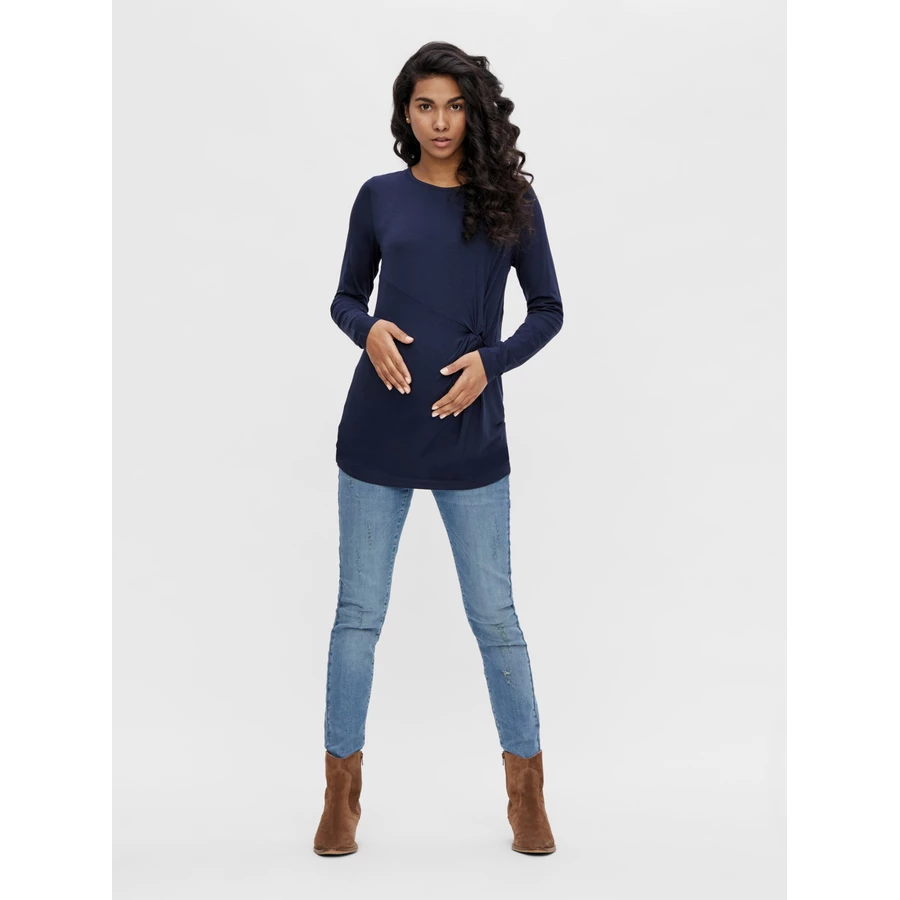 mama;licious Umstandsshirt MLKARELY Navy Blazer
