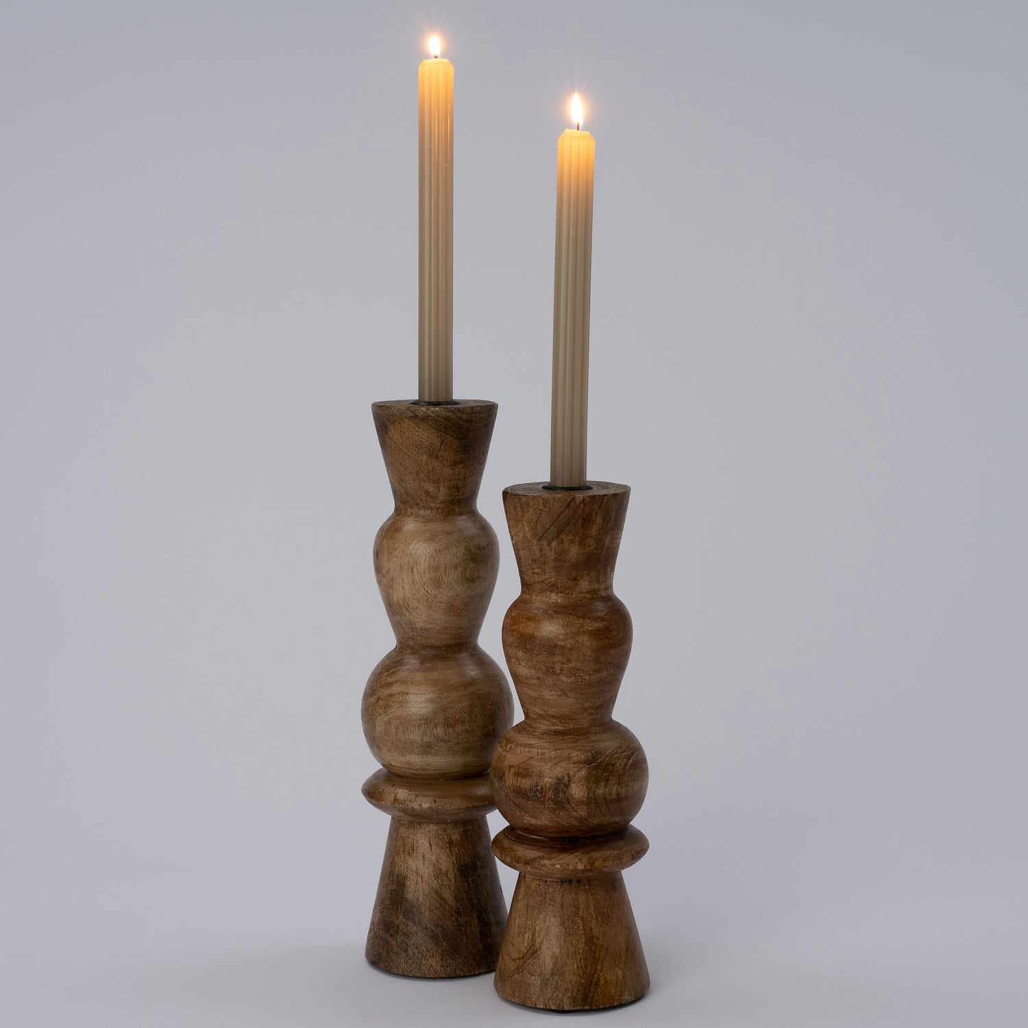 Intratuin kandelaar Zus naturel D 9 H 30 cm