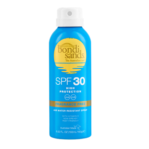 Bondi Sands Fragrance Free Aerosol Face Mist Spray, SPF 30 , 193 ml