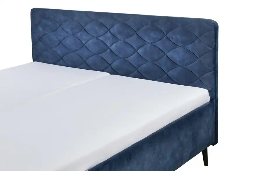 Polsterbettgestell Mario A Blau 160 cm