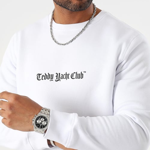 Sweat Crewneck Art Series Dripping Pink Blanc