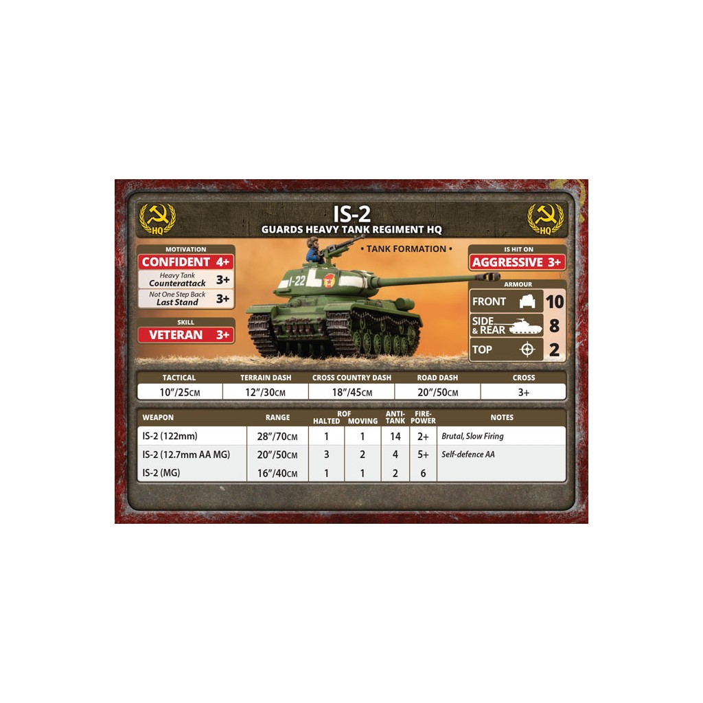 Flames of War - IS-2 Guards Heavy Tank Company