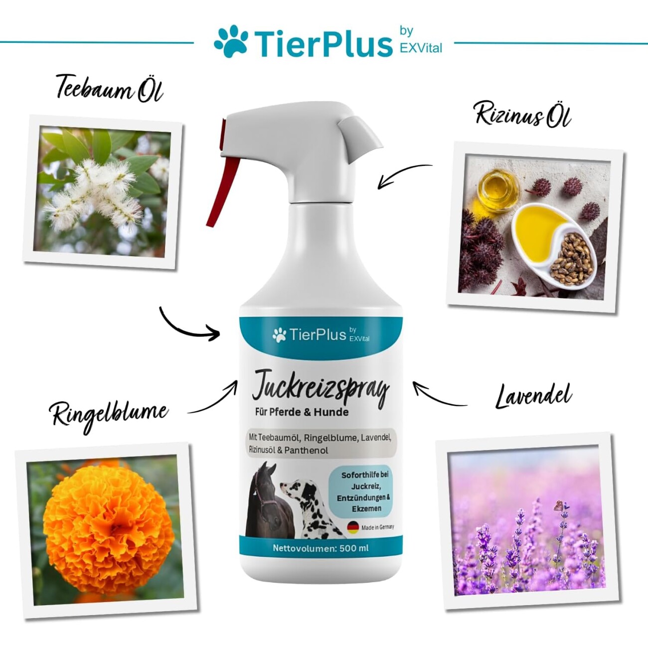 TierPlus ® Juckreizspray für Pferde & Hunde 500 ml