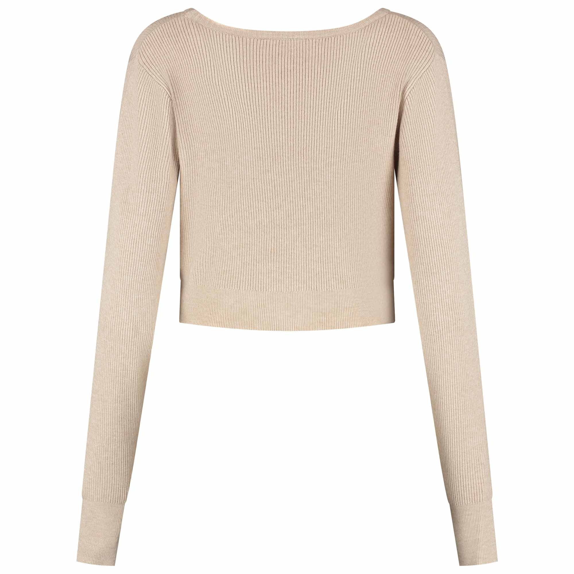 Prénatal zwangerschapstrui lange mouwen effen beige