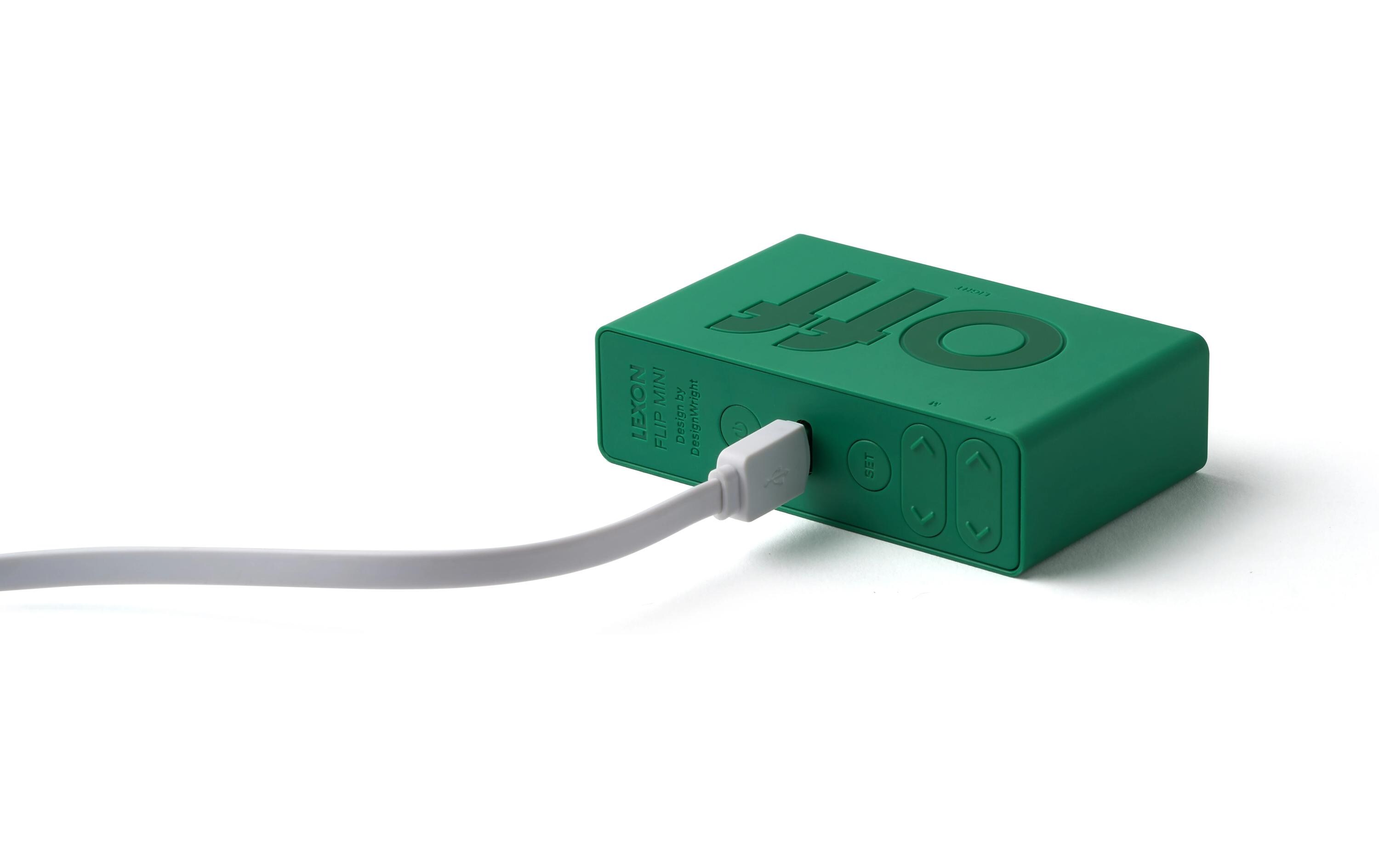 Digitalwecker Flip Mini GrünMini LCD-Wecker mit Umkehrfunktion (On/Off)