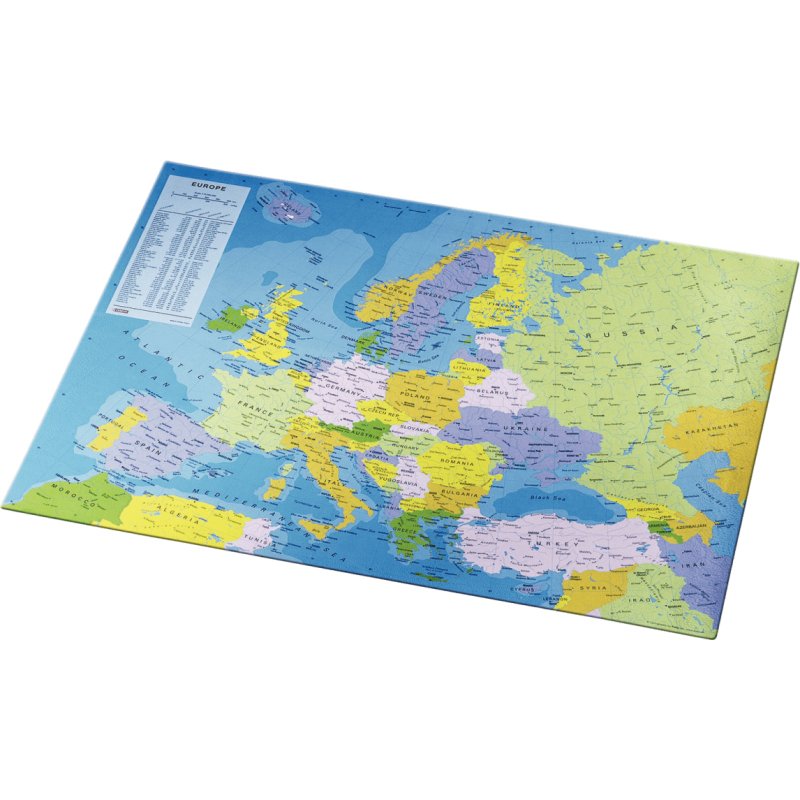 Sous-main en plastique, 'Carte de l'Europe'