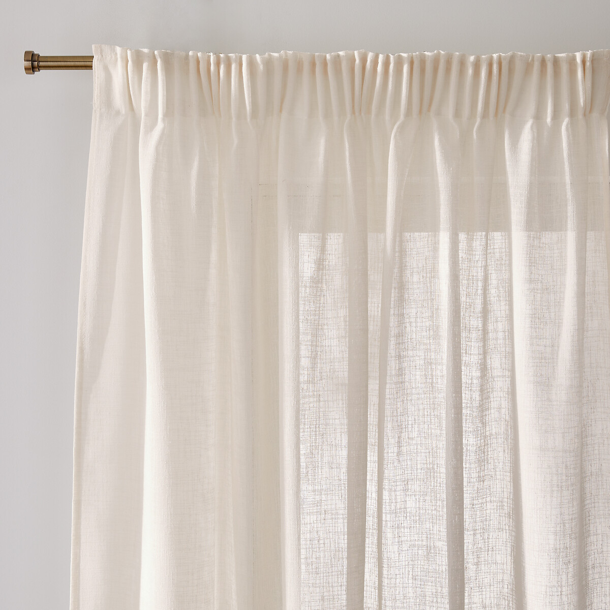 LA REDOUTE INTERIEURS<br>Cortina de vidro com borda franzida, Nyong