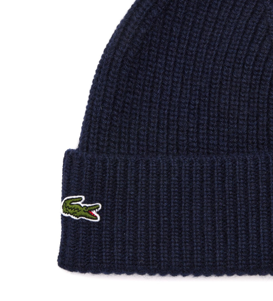 Gorro de malha azul marinho Lacoste