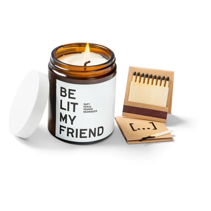 BE [...] MY FRIEND Bougie parfumée orange et encens - 180 ml