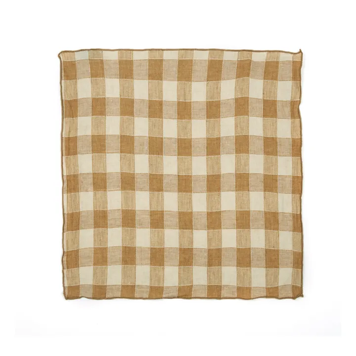 Maison de Vacances Serviette de table Bourdon en toile vintage | Terracotta