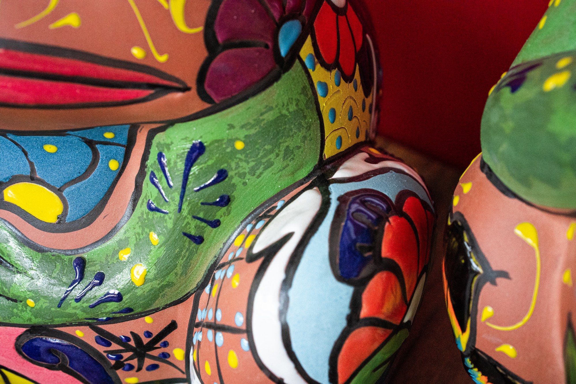 Pflanzgefäß 'Frosch', Terrakotta, multicolor,  L 34 cm, B 32 cm, H 44 cm günstig bestellen