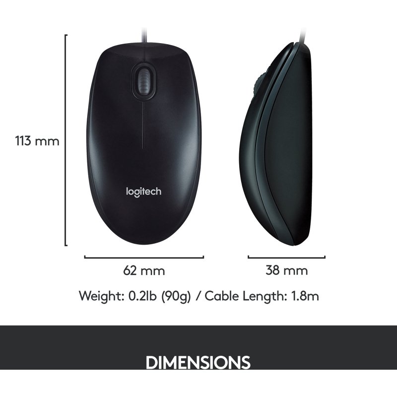Ensemble clavier souris filaire MK 120 Logitech - AZERTY