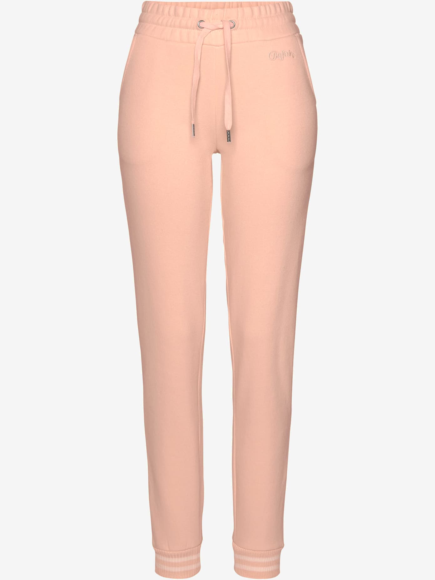 Pantalon molletonné avec poches latérales fendues