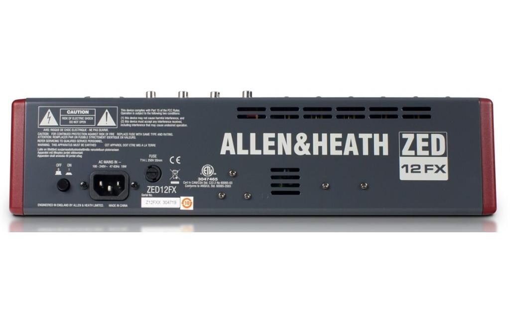 Mischpult ZED-12FX<br>Mehrzweck-Mischpult mit USB-Interface und Effektprozessor