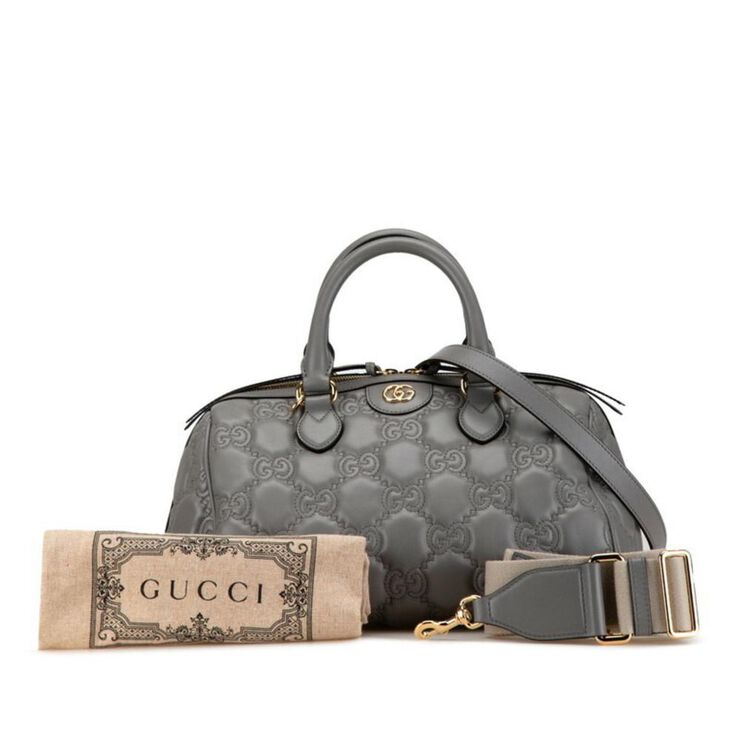 Gucci Vintage Gucci Handbag Grey