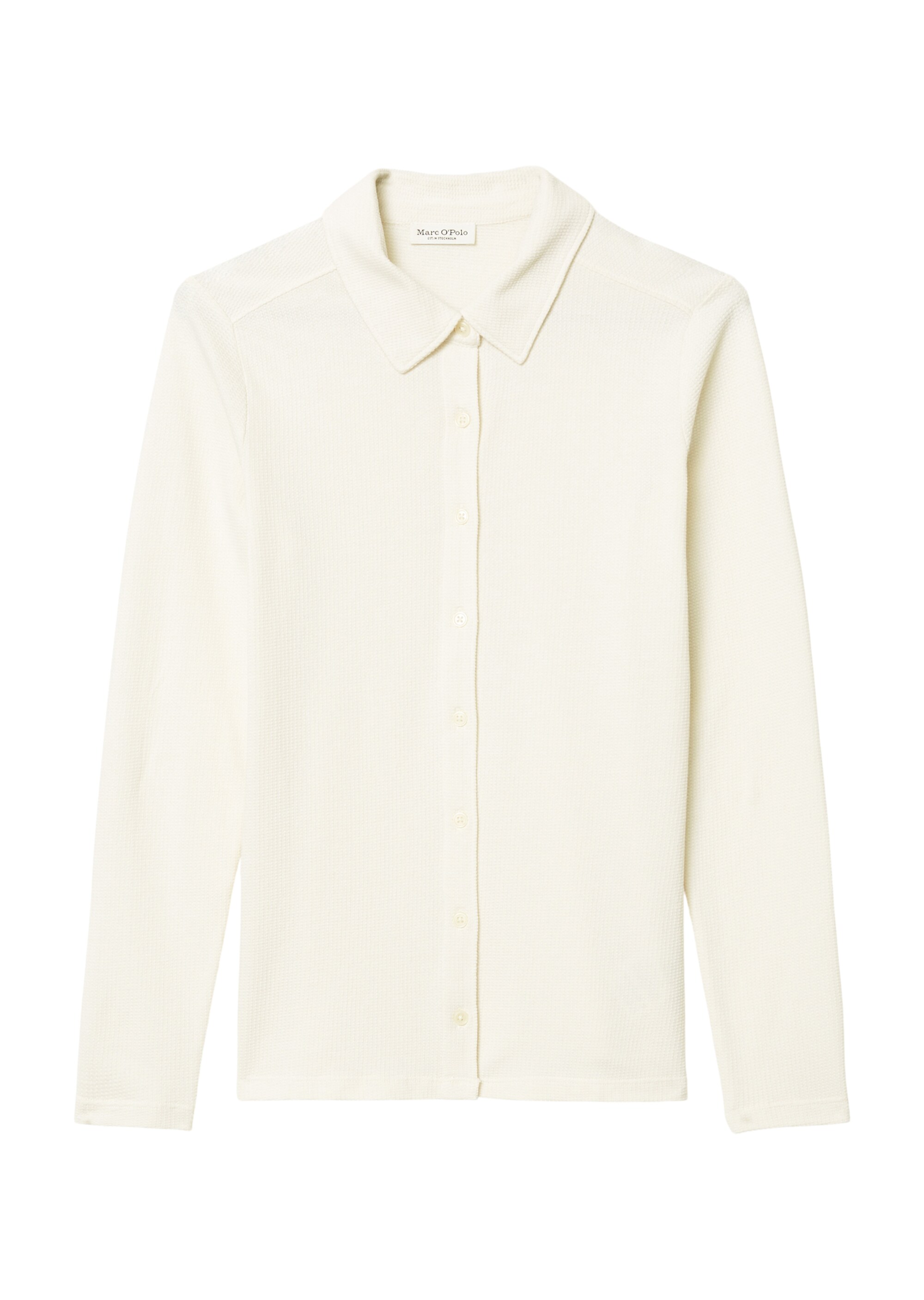 Struktur-Jerseybluse regularaus Organic Cotton