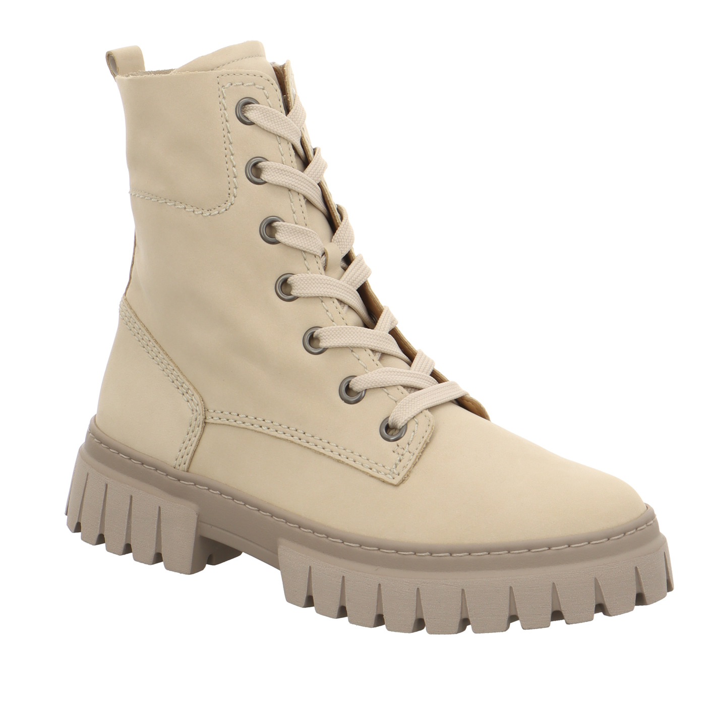 Schnürboots beige