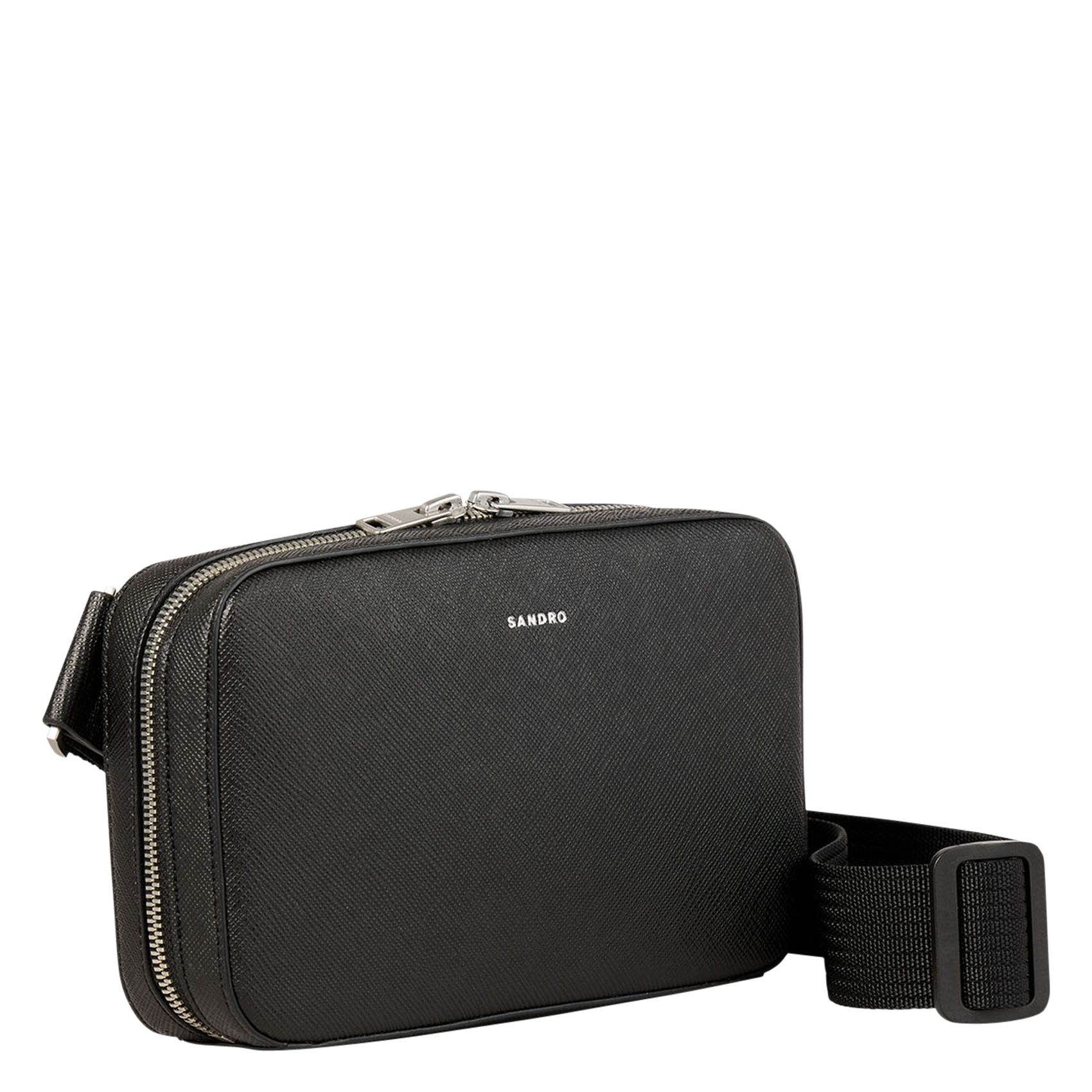 Sac bandoulière en cuir | Noir