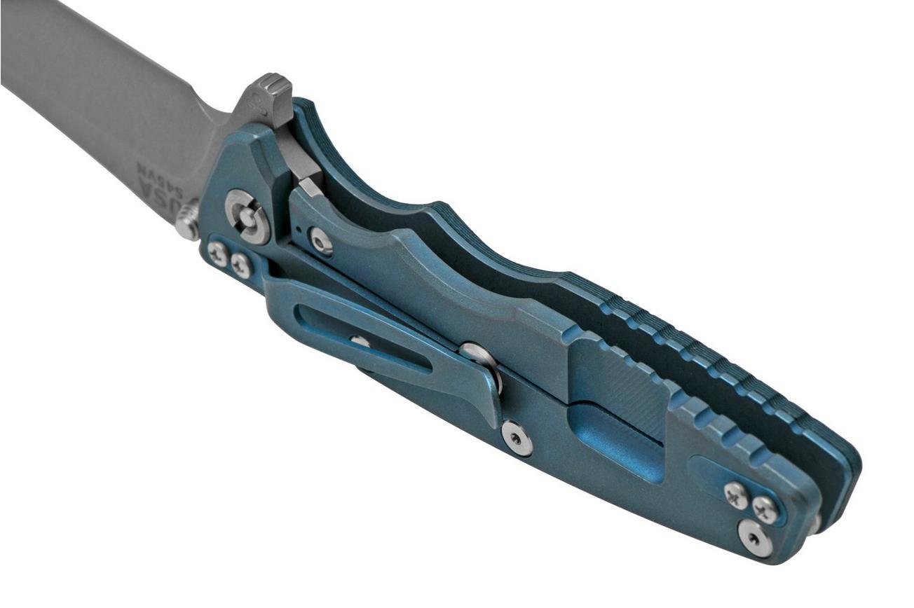Rick Hinderer Eklipse 3.5” Spearpoint S45VN, Battle Blue, Blue Black G10, zakmes