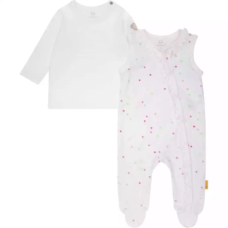 Steiff Strampler Set Bright White