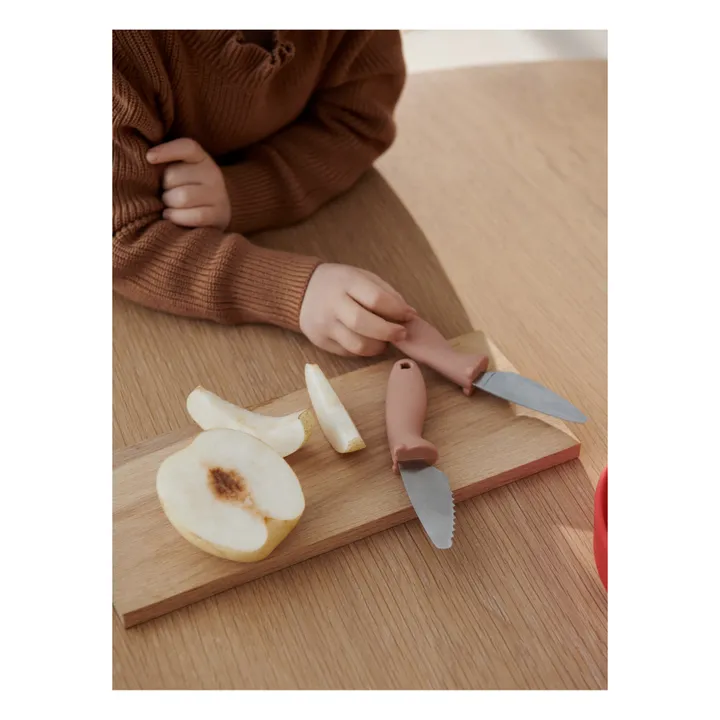 Liewood Couteaux en inox Perry - Set de 2 | Rose pâle