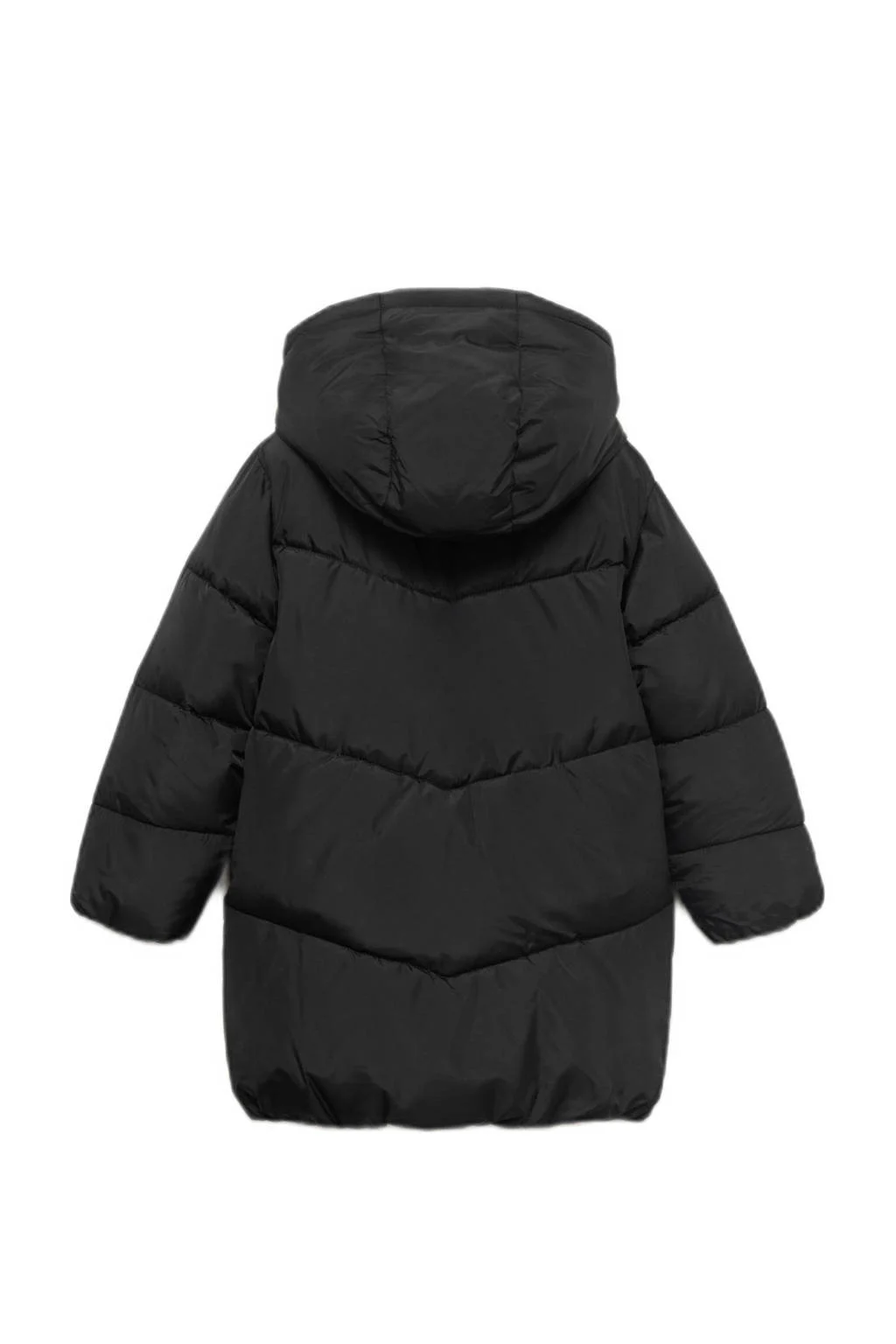 Mango Kids gewatteerde jas zwart