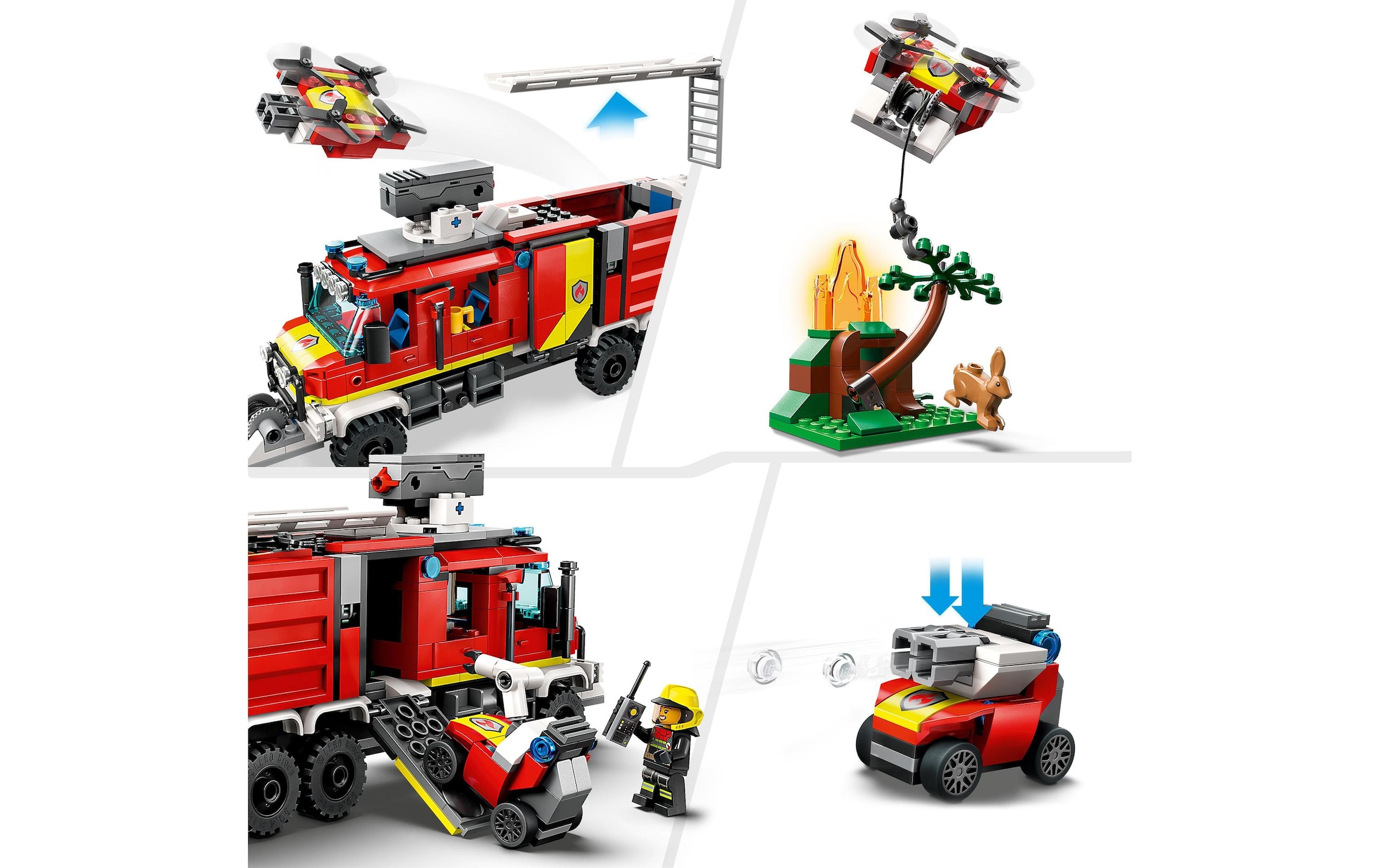 LEGO® Konstruktionsspielsteine »Einsatzleitwagen der Feuerwehr«