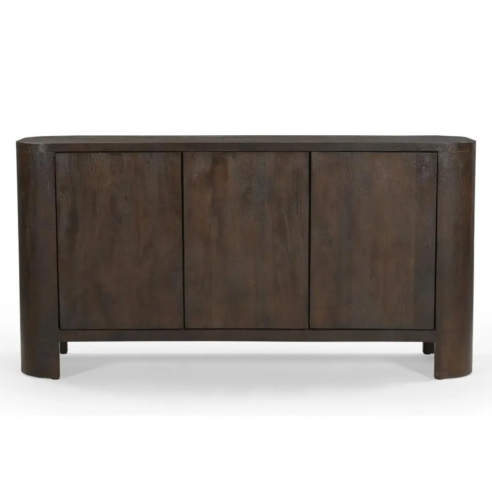 Dressoir Donkerbruin Mangohout - 150x40x76cm - Mitchel