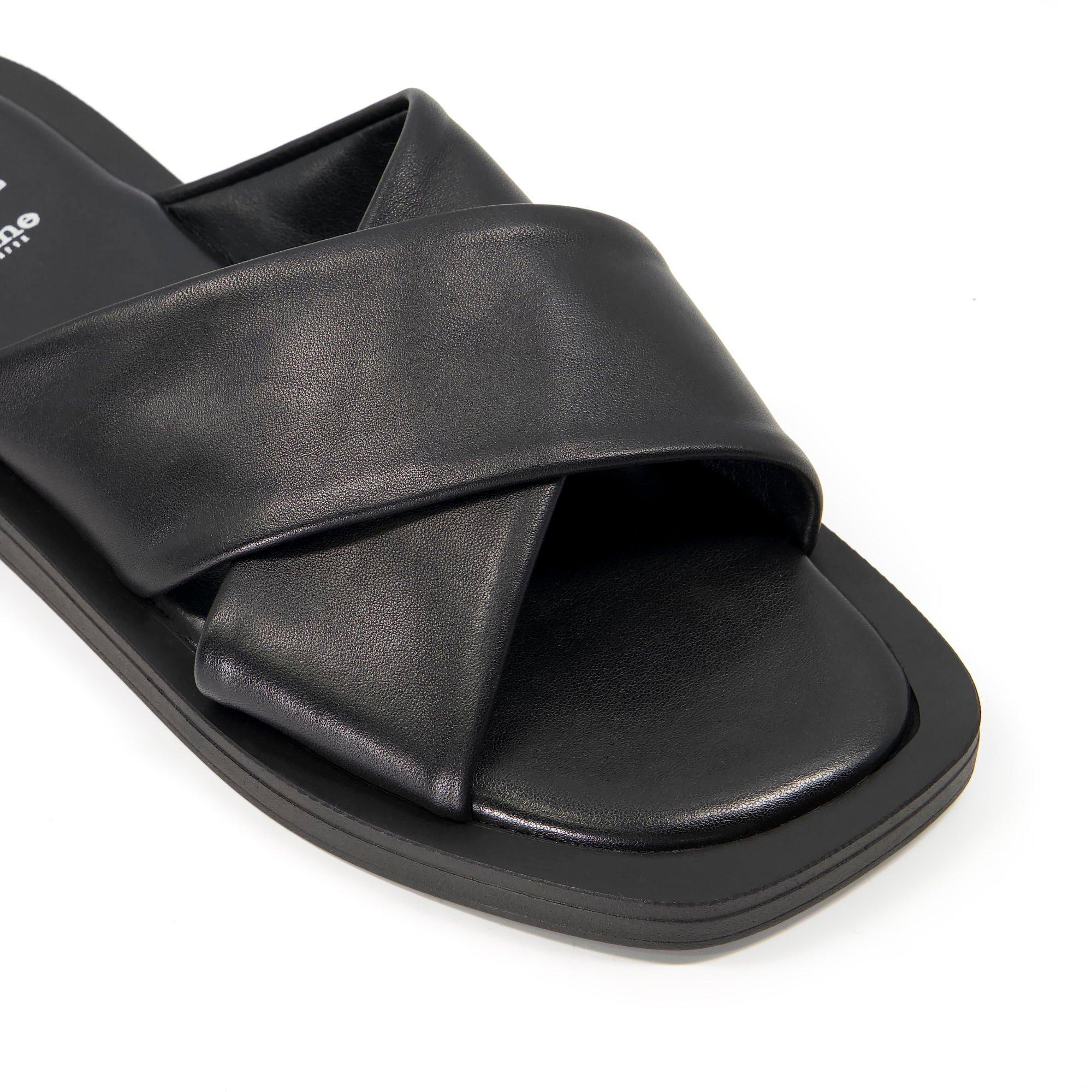 Dune London Licorice Slide Sandals