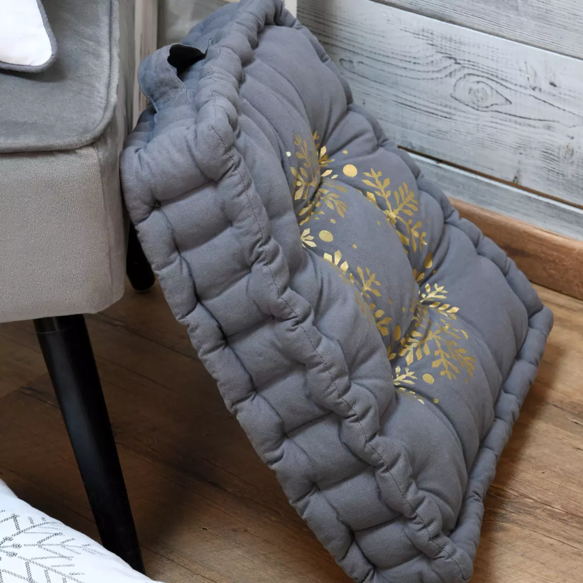 Coussin de sol (45 cm) Lumineux Gris