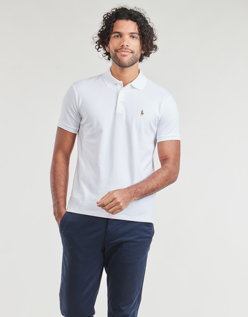 Polo Ralph Lauren - POLO COUPE DROITE EN PIMA COTON Blanco / Blanco