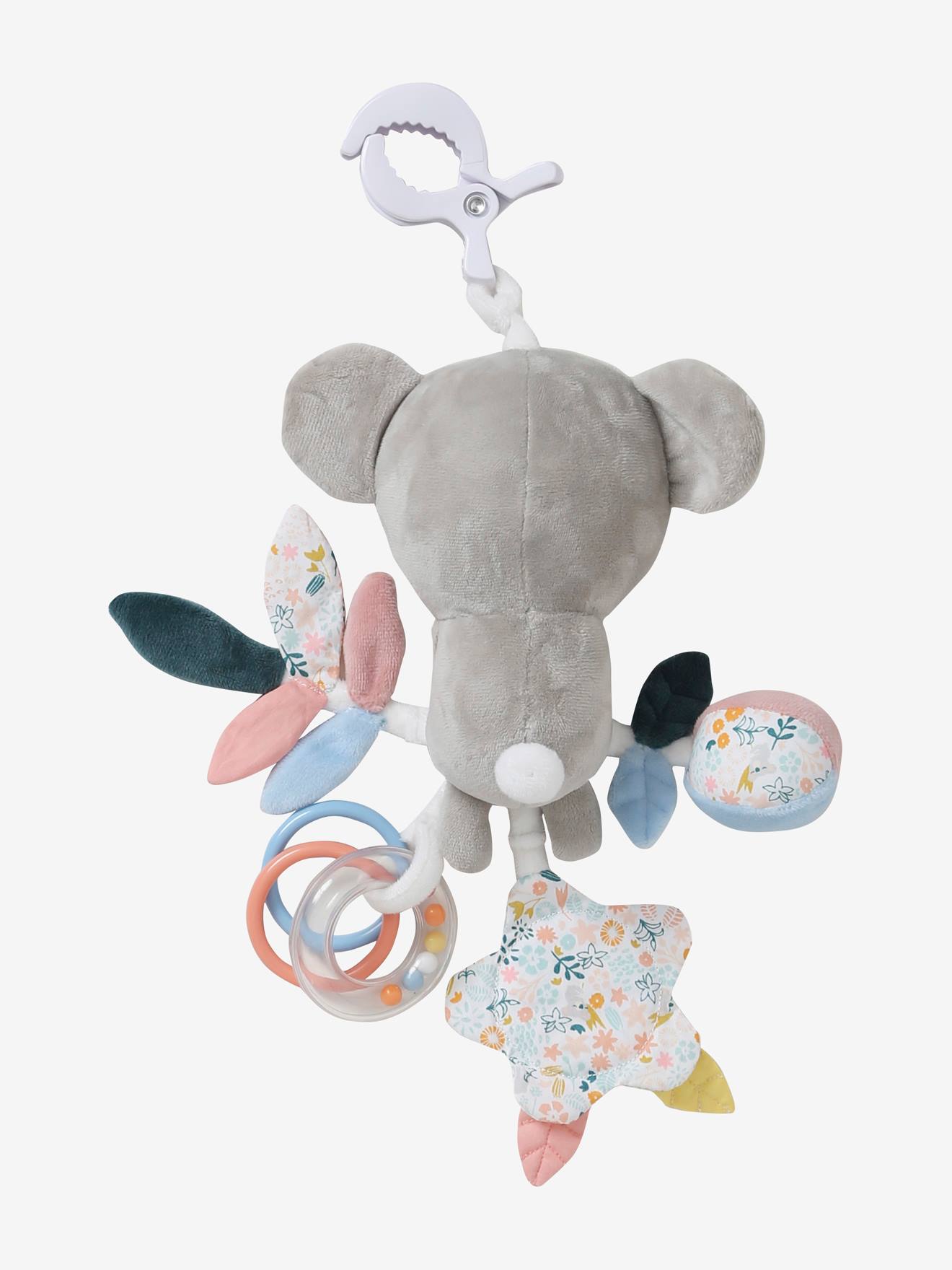 Jogo de estimulação com pinça lisa média Pink Koala com motivos