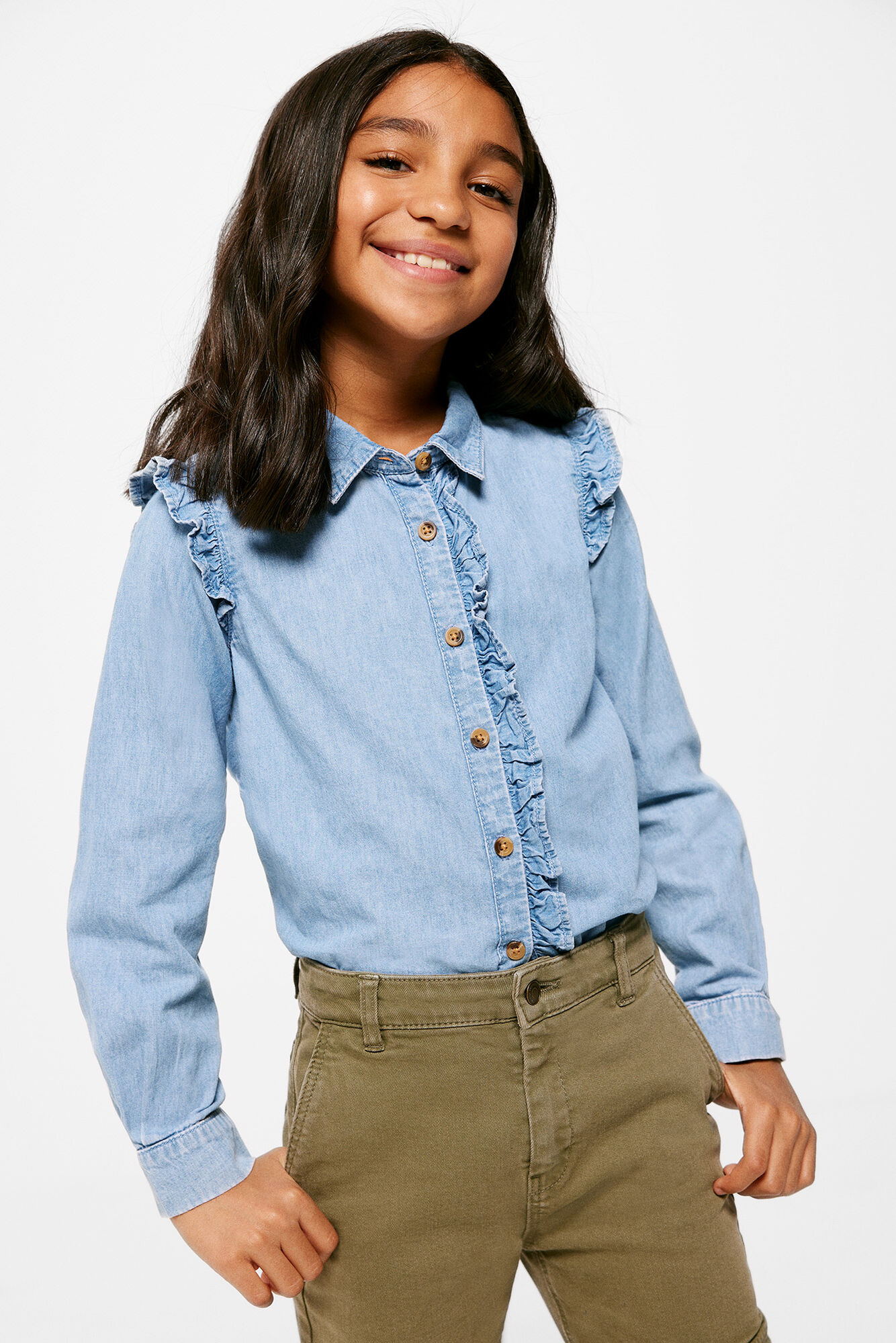 Blusa jeans feminina