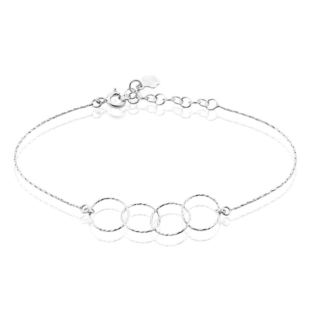 Bracelet Bulle Argent Blanc