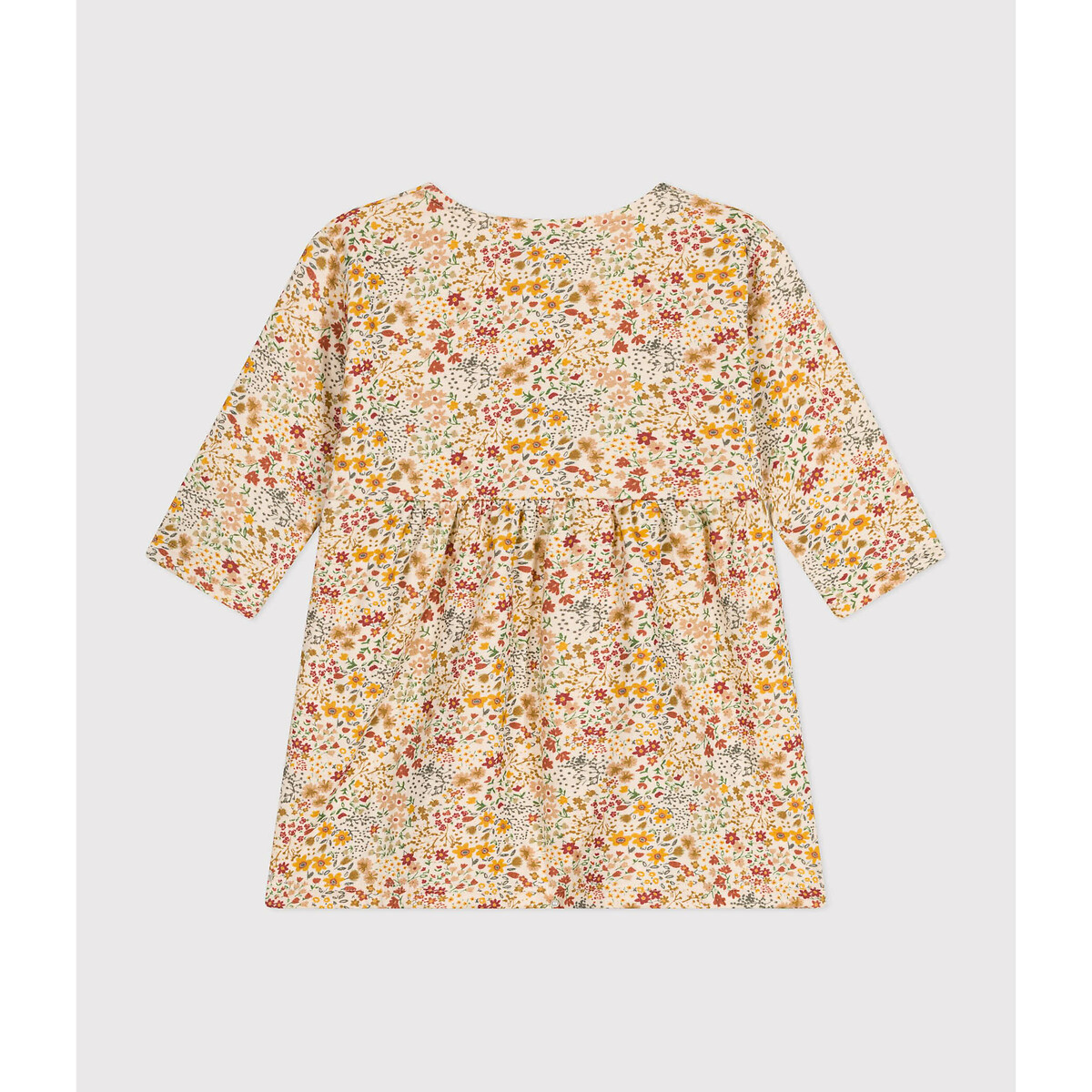 PETIT BATEAU<br>Vestido estampado com mangas compridas