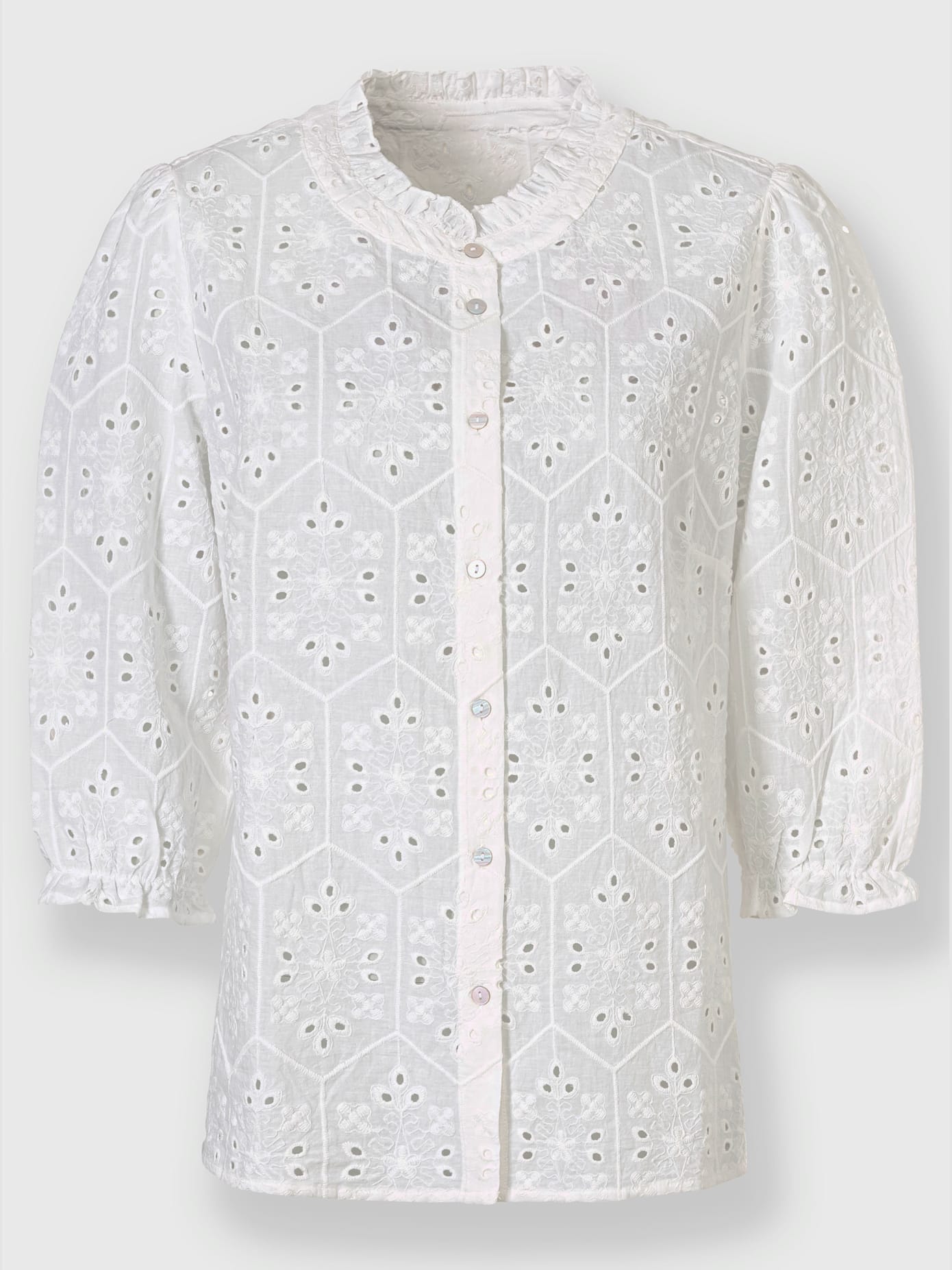 Chemisier superbe broderie de madère