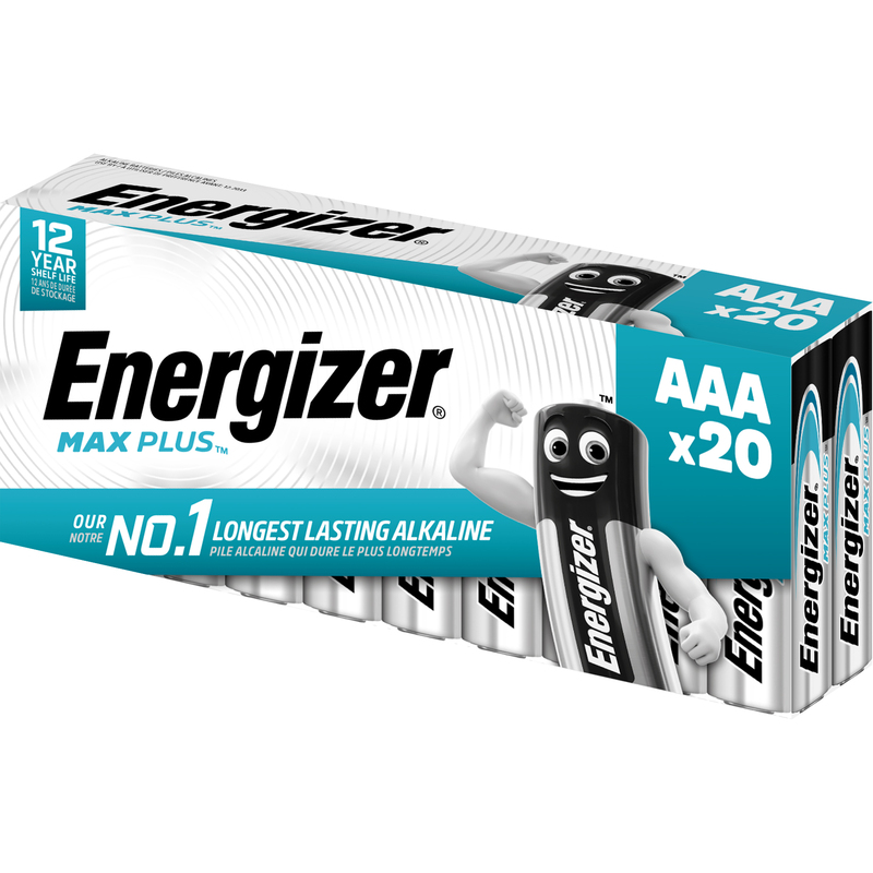 Energizer Batterien Max Plus, AAA/LR03, 20 Stück