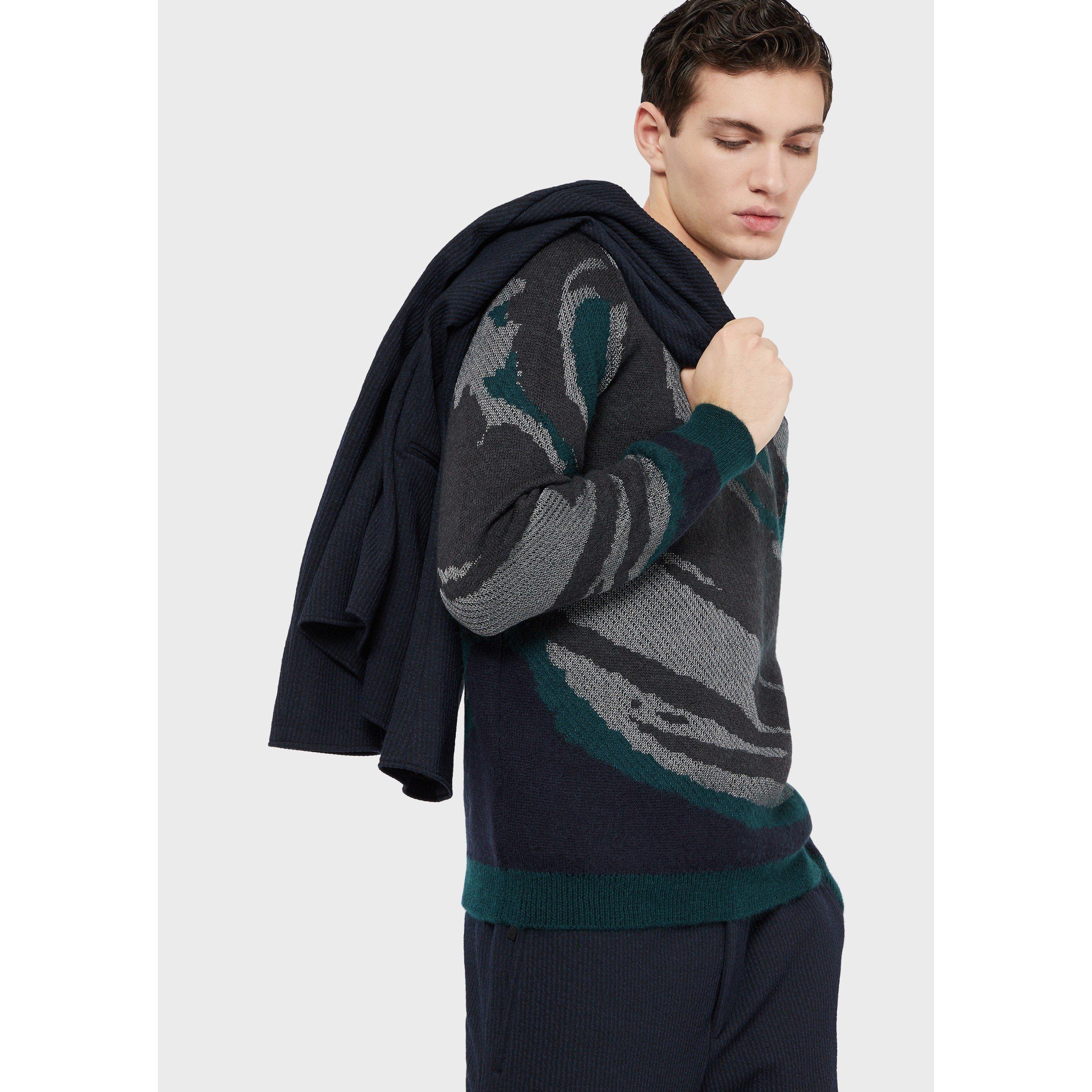Emporio Armani camo patknit Sn99