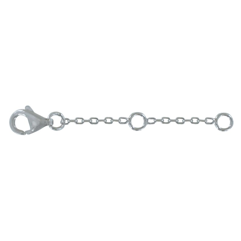 Extension de Chaine Argent Rhodié 3 Tailles