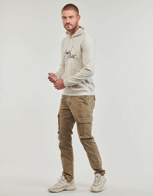 Jack & Jones - JJZURI SWEAT HOOD - Beige