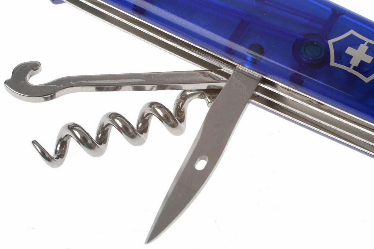 Victorinox Climber transparant blauw 1.3703.T2 Zwitsers zakmes