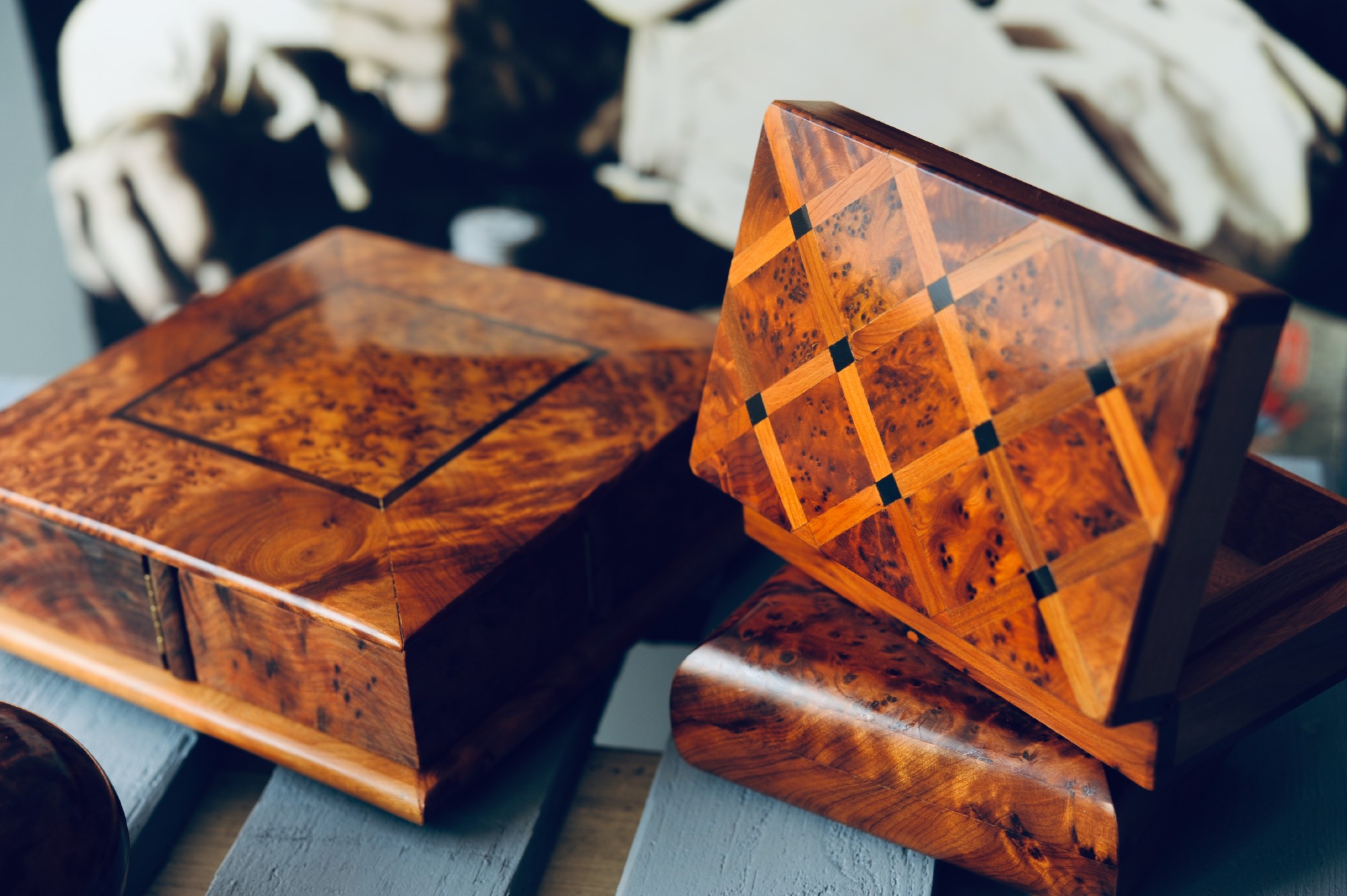 Thuja Box, T 10 cm, B 14,5 cm, H 5 cm von fischer's lagerhaus